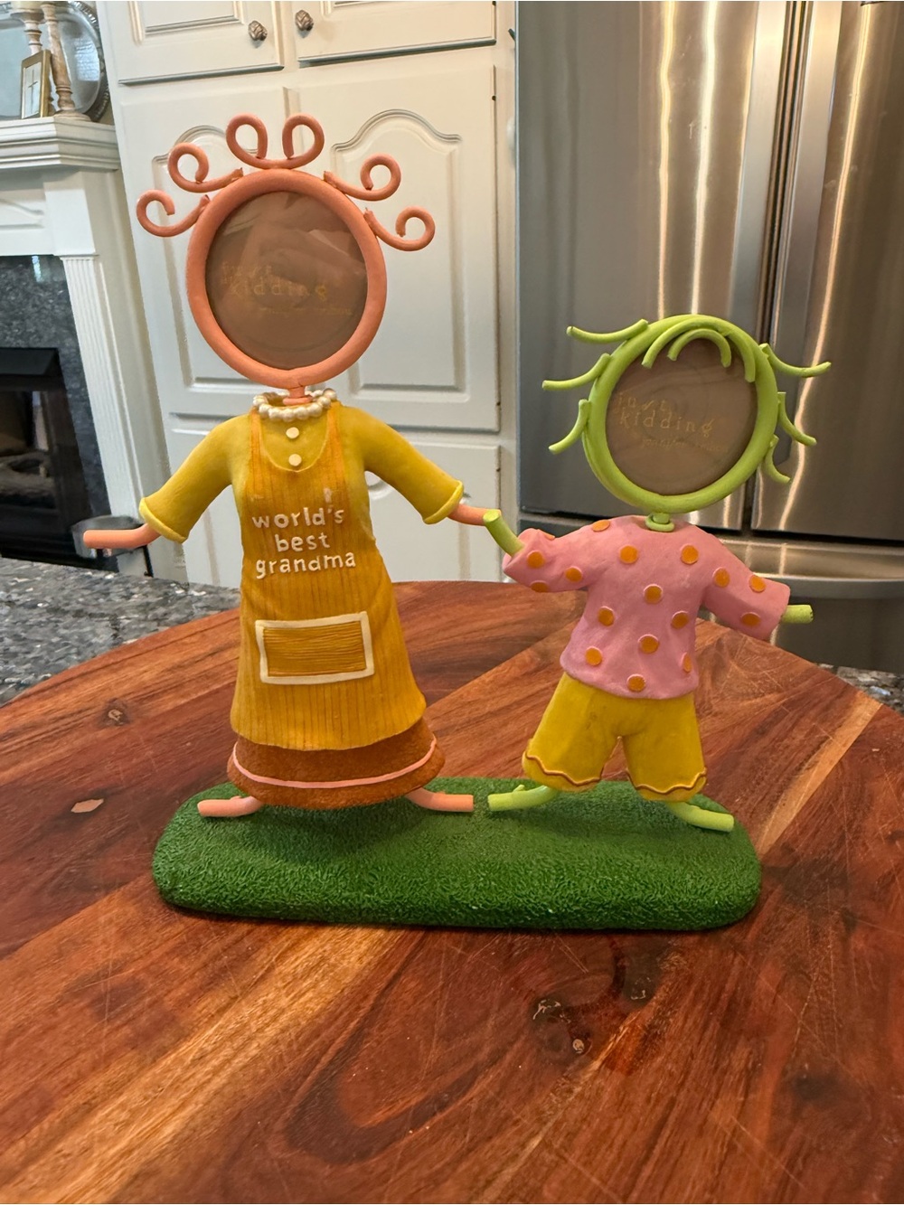"Just Kidding" picture frame Jennifer Tribon Grandma & Me  Fun Colorful